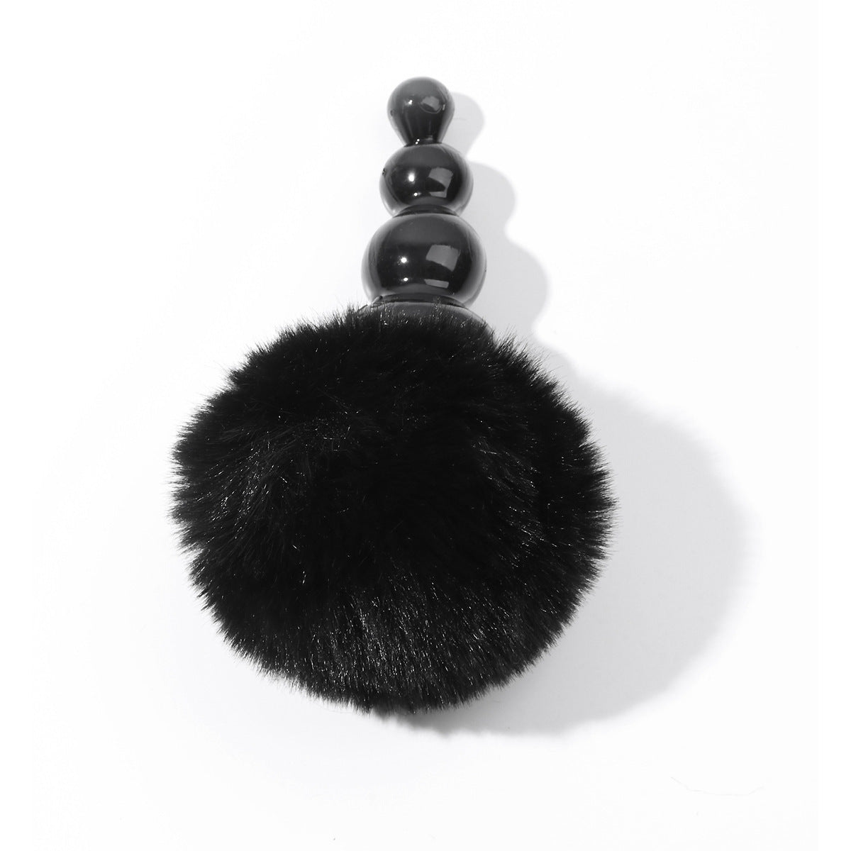 Women's Small Pagoda Thread Silicone Toy – Black and Pink, Compact Sex Toy