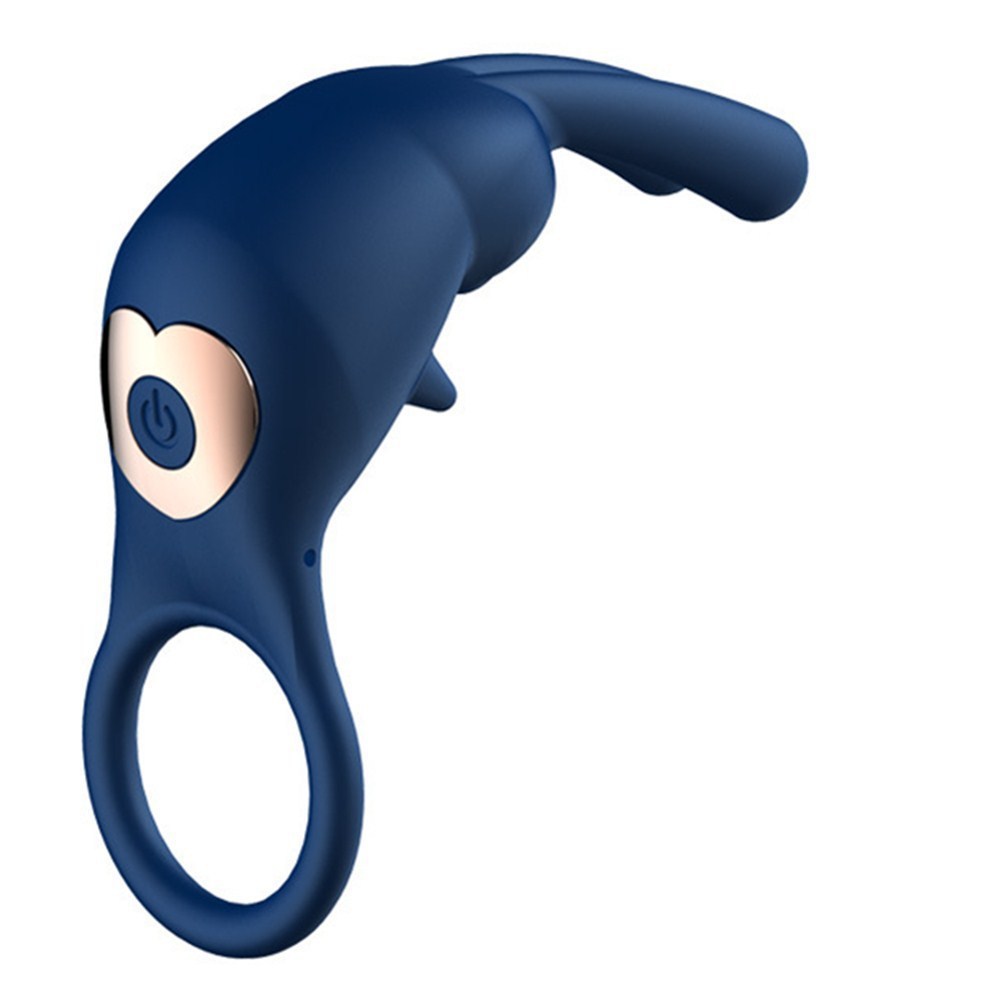 Men's Delay Lock Stem Ring – Electric Silicone Toy for Clitoral Excitement and Stimulation