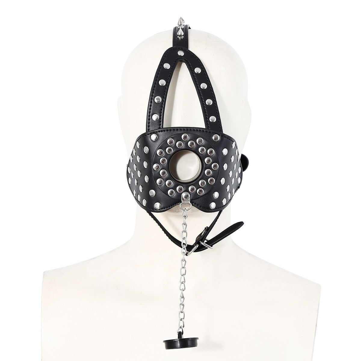 Flirting Bondage Ball Gag | Horse Harness Mouth Restraint - Black & Red