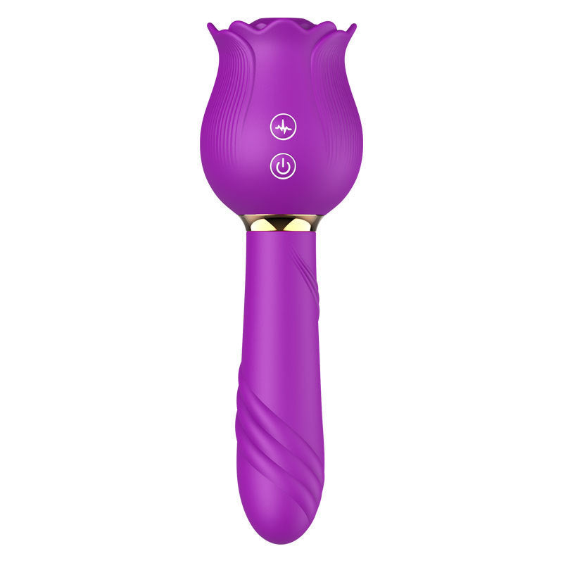 Rose Suction Telescopic Vibrator – Multi-Function Pleasure for Women