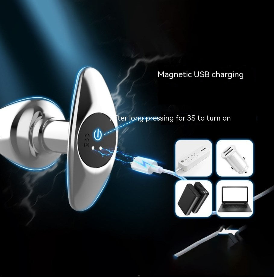 Metal Butt Plug Vibrator – Electric Aluminum Anal Plug with Remote Control