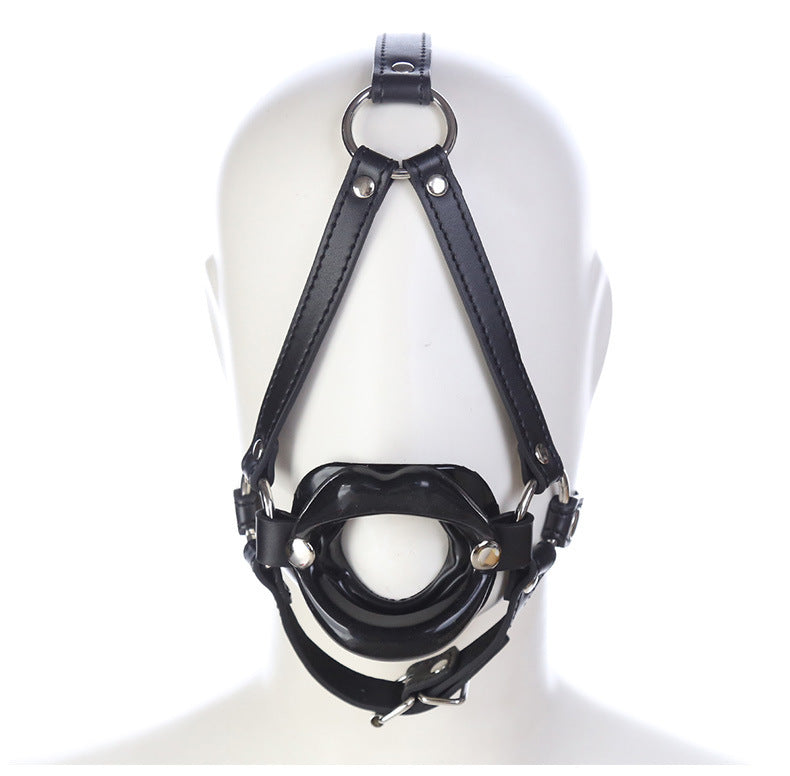 Bondage Leather Mouth Opener – Adjustable Sex Toy with Nails for Adults