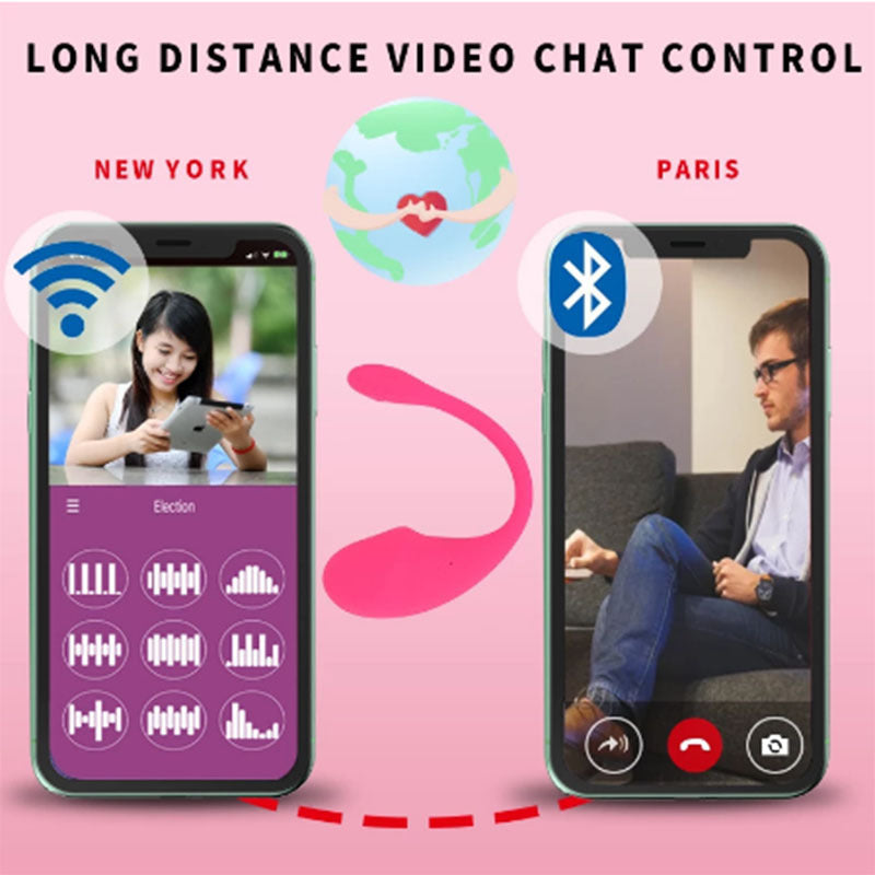 Women's Mobile App Controls Wireless Jump Vibrator Charging Model