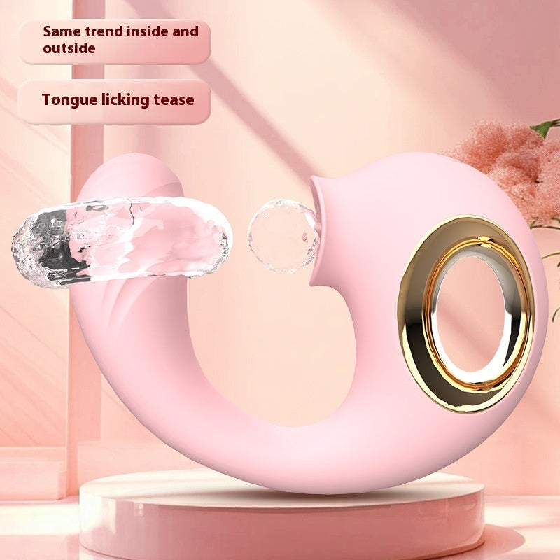 Dolphin Tongue Licking Electric Vibrator – 8 Frequency Silicone Massager