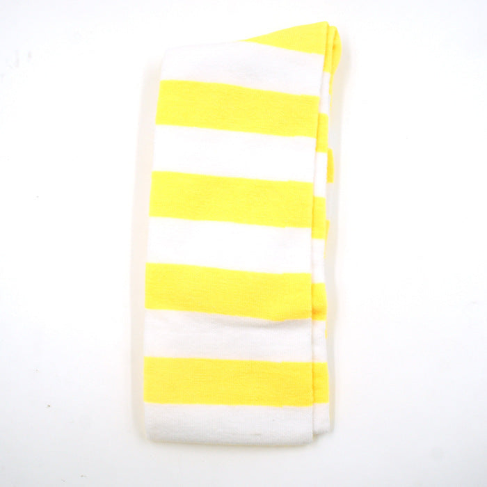 Over the Knee Striped Thigh Socks | High-Quality Polyester Stockings for Adults