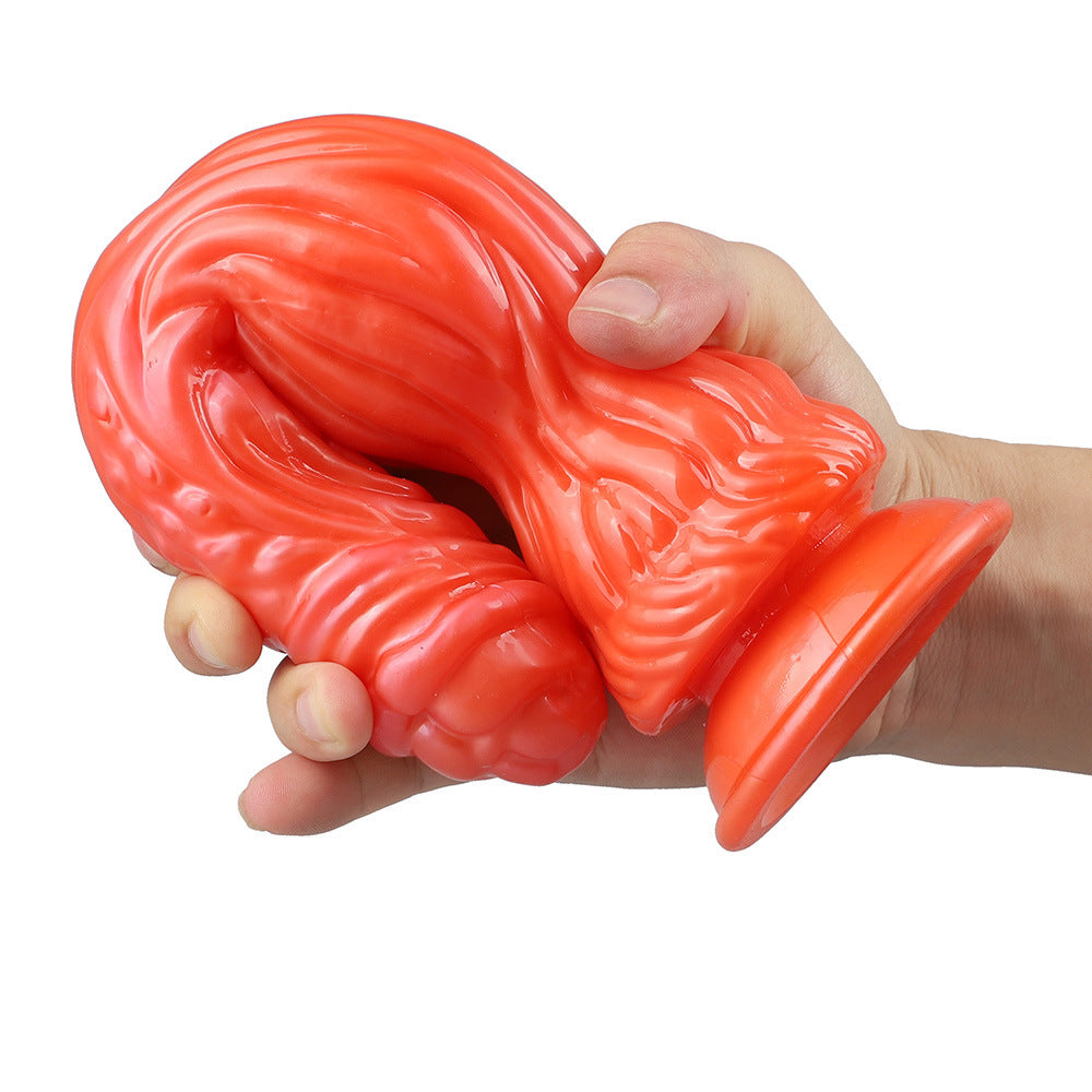 Pearl Color Animal Modeling Crocodile Penis - Women's Daily Necessities, TPE Material, 26.7cm