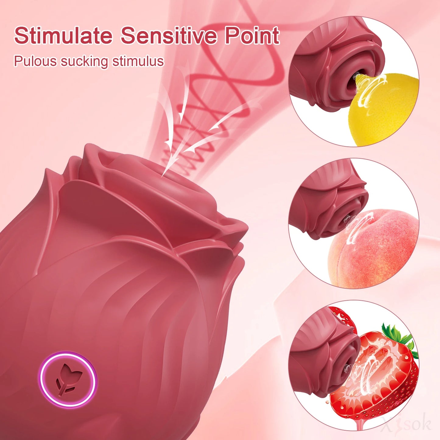 Rose Suckling Jumping Egg – Vibrating Toy for Women