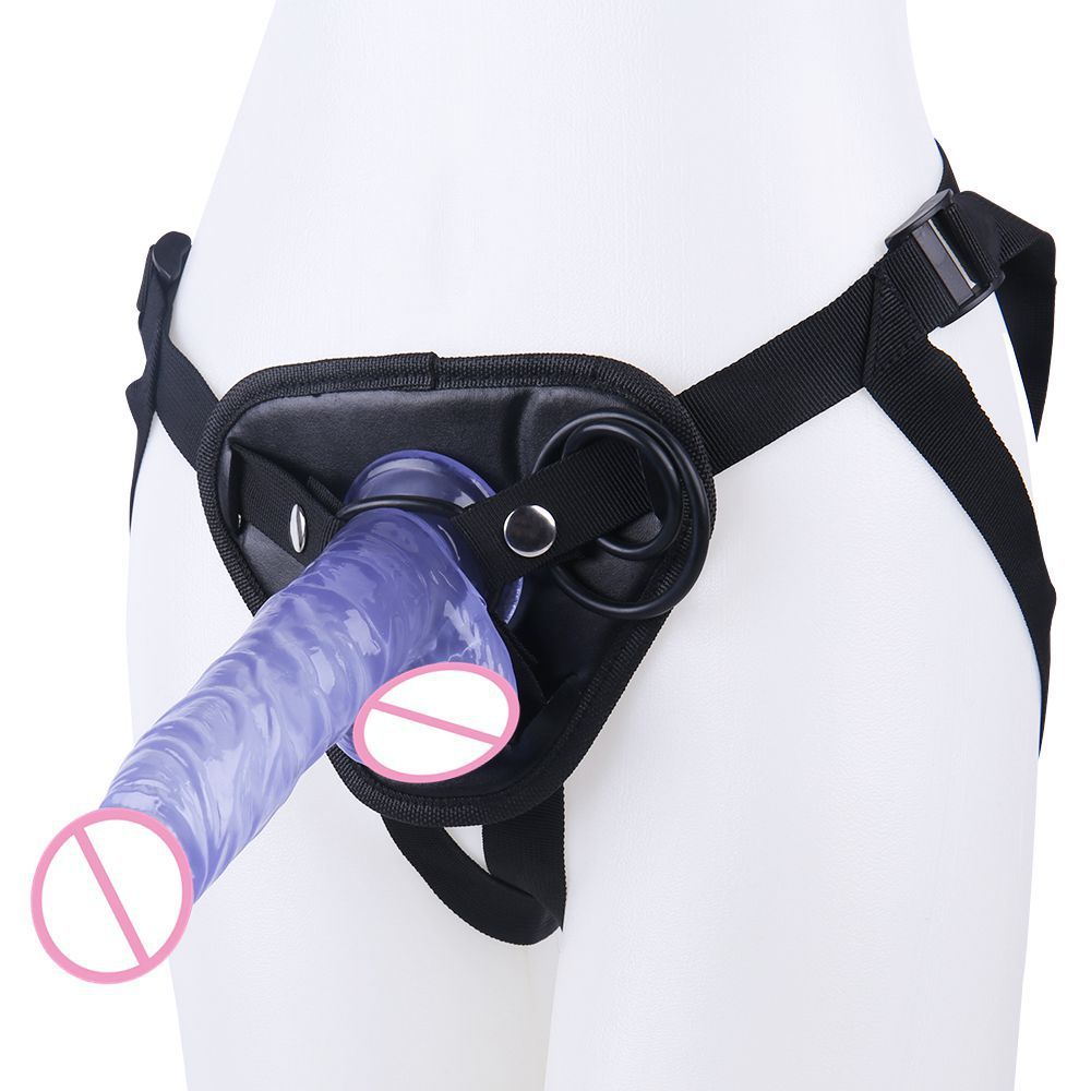 Big Swing Simulation Toy Set – Wearable Leather Pants with Realistic PVC Penis for Women