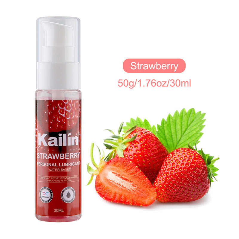 Fruity Water-Soluble Body Lubricant – Strawberry, Mint & Lemon Flavors
