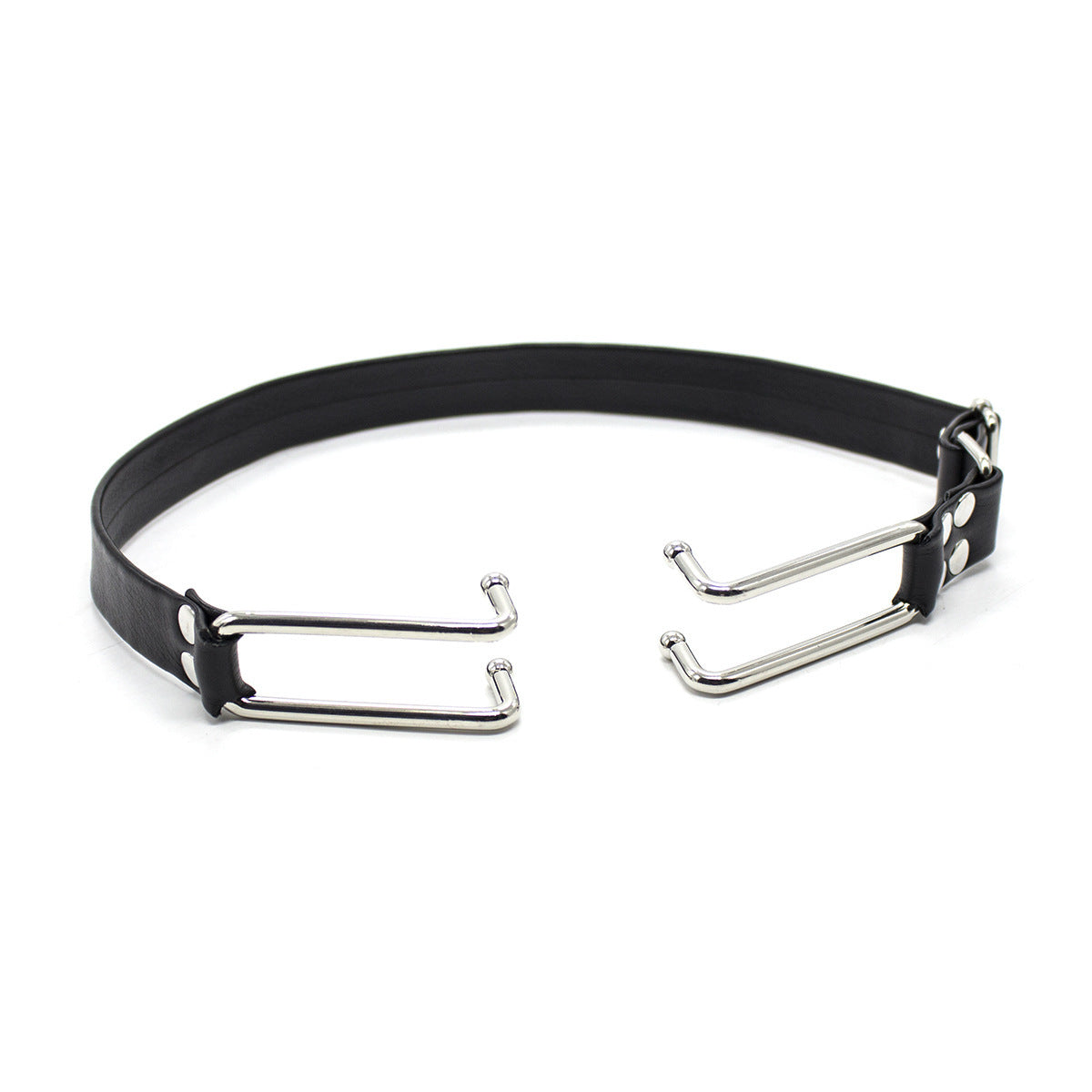 Adjustable Leather Mouth Hook – Forced Opening Training Play Prop