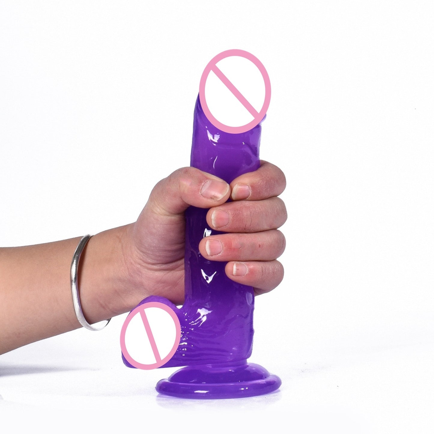 Jelly Clear Crystal Cannon Machine Female Supplies