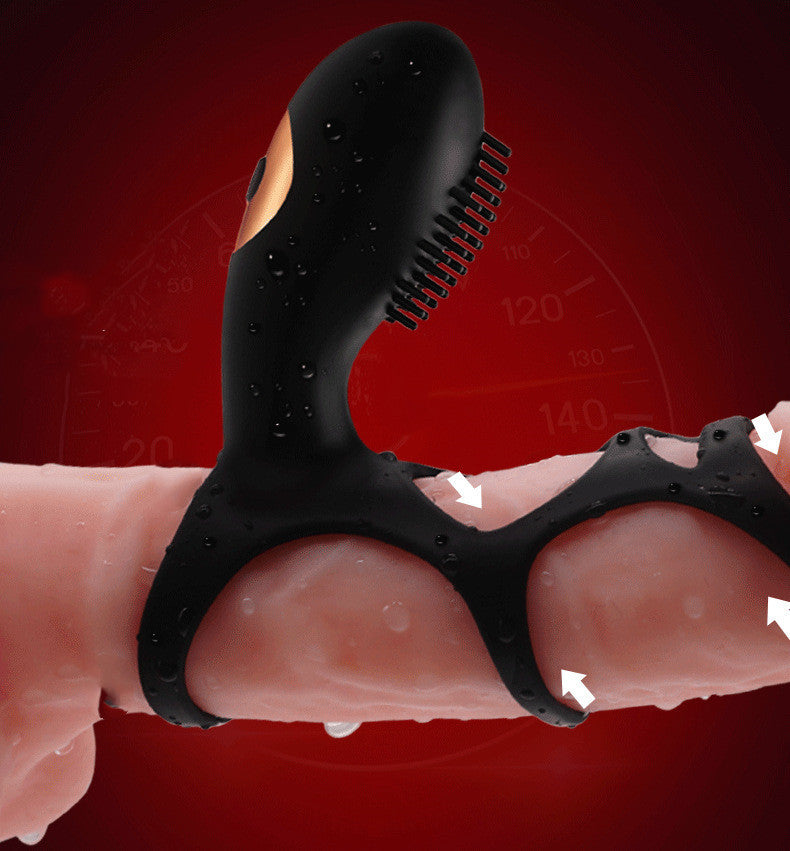Wearable Male Vibration Ring with Remote Control – USB Rechargeable Silicone Ring
