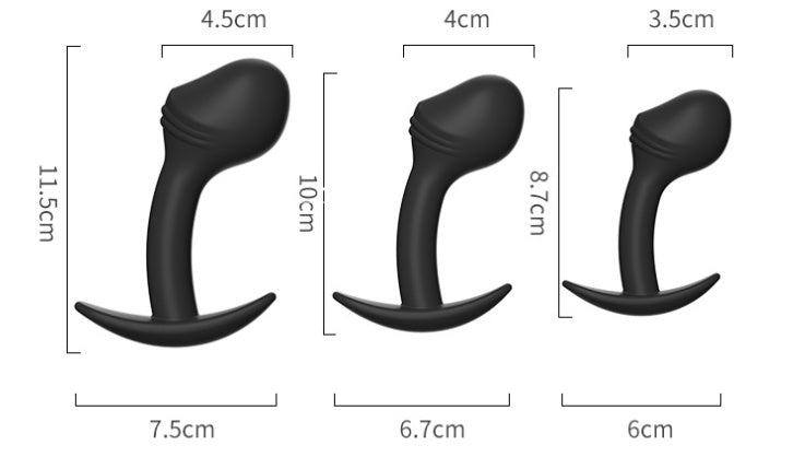 Portable Silicone Butt Plug for Men – Available in Small, Medium, Large, or Set