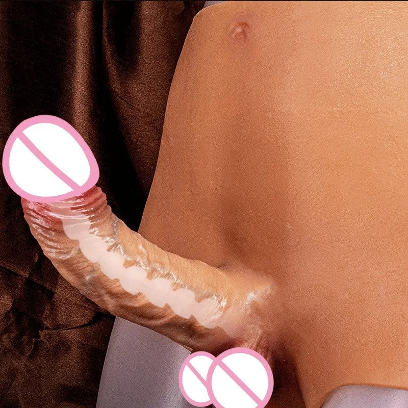 Unisex Wearable Simulation Fake Penis - Liquid Silicone, Multiple Sizes, Skin Color