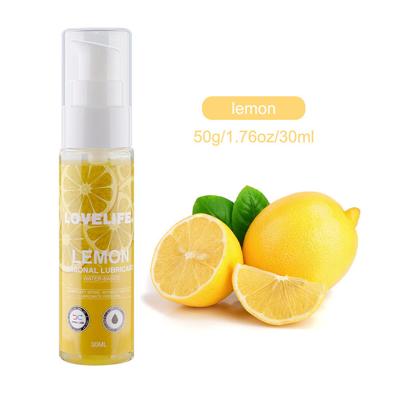 Fruity Water-Soluble Body Lubricant – Strawberry, Mint & Lemon Flavors