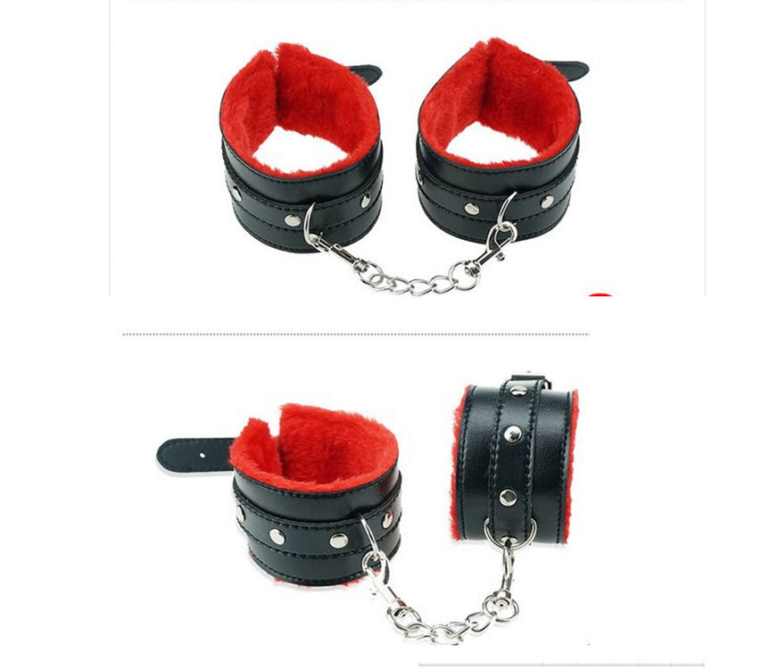 8-Piece Plush Bondage Set – Red Alternative Toys for Adventurous Play