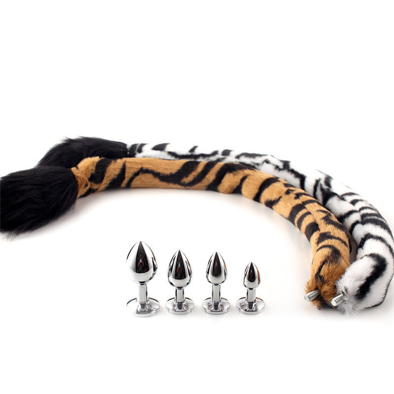 Detachable Ponytail Artificial Hair with Anal Plug – Versatile Adult Play Accessory