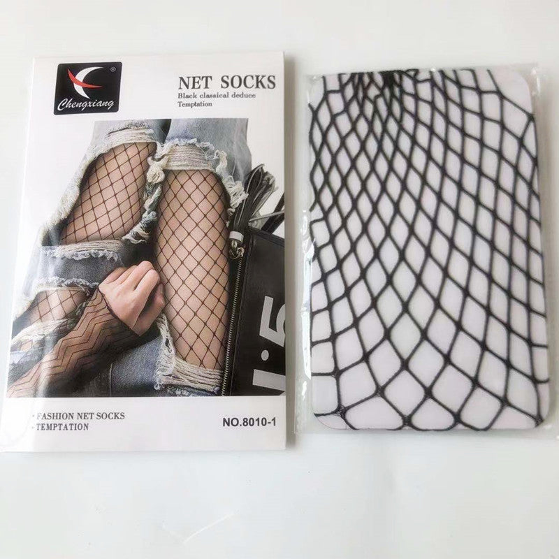Women’s Velvet Hollowed Out Fishnet Stockings | Ultra-Thin Party Pantyhose