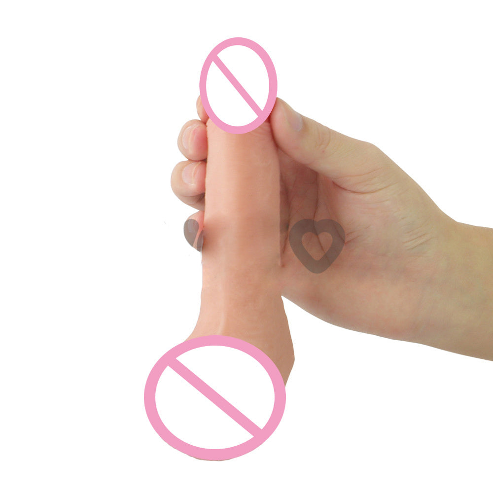 Compact Soft Silicone Women's Masturbation Device - 13.5cm Length, Realistic Feel