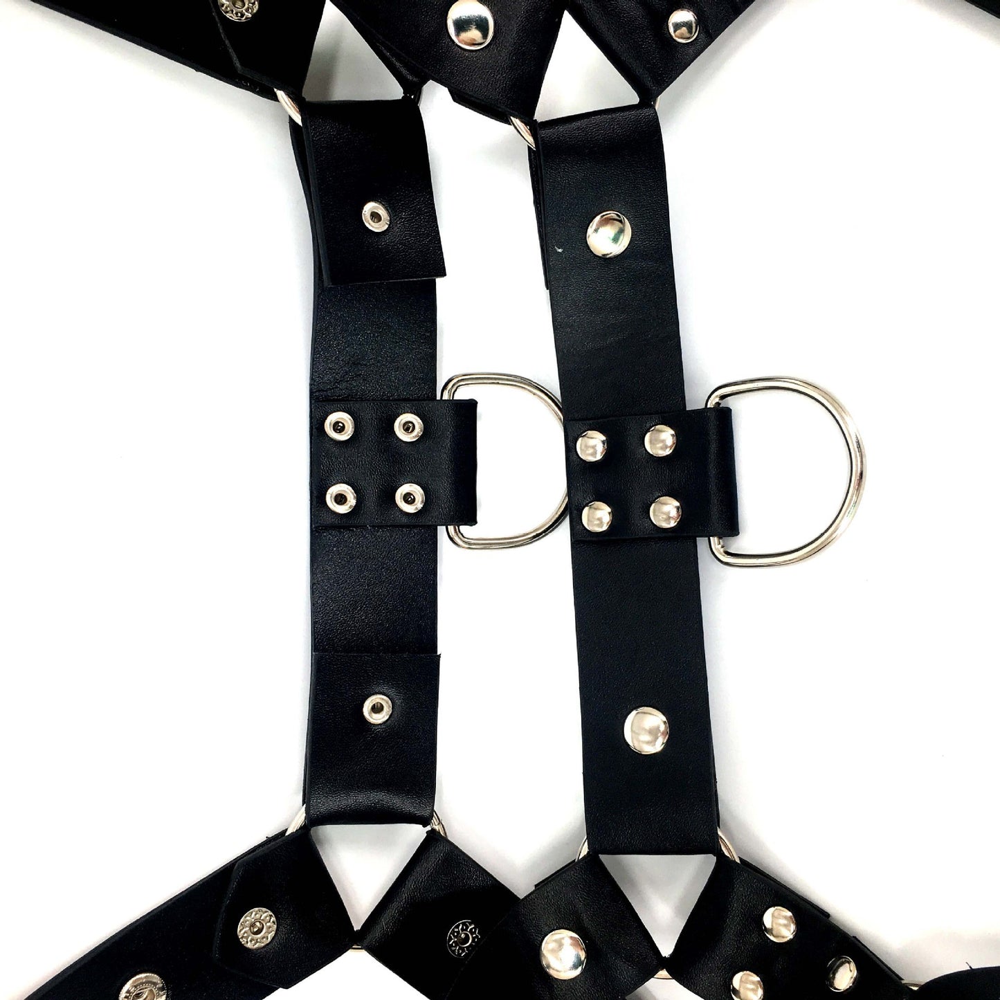 Men's PU Leather Arm and Shoulder Strap Costume – Performance Wear for Intimate Play