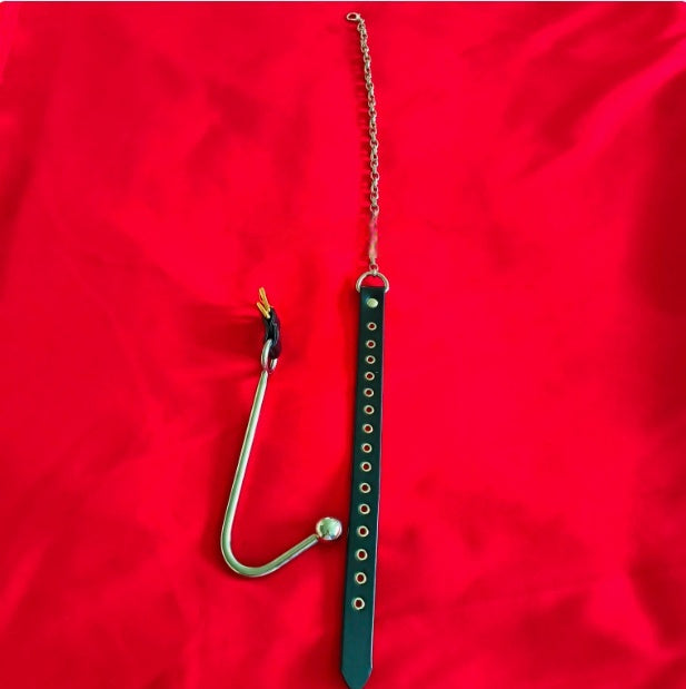Stainless Steel Forced Head-up Anal Hook – Court Punishment Prop