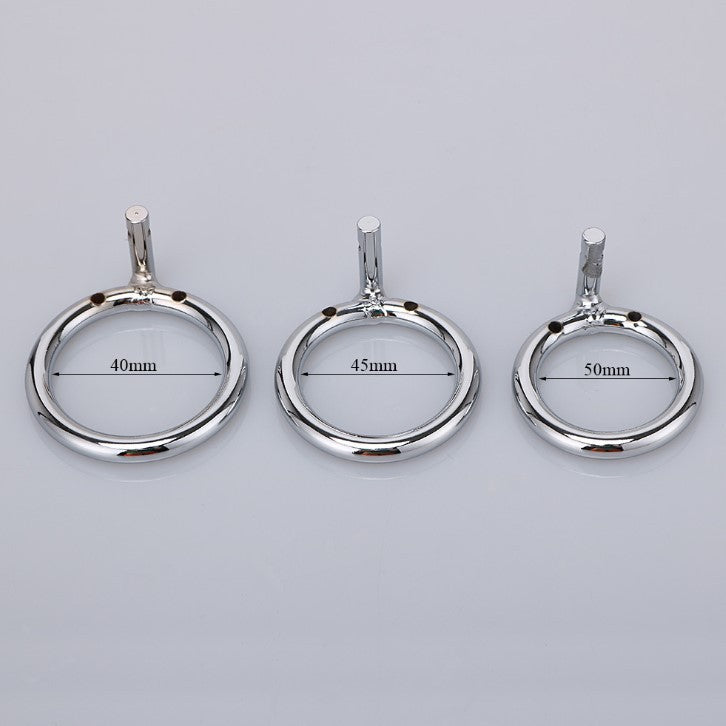 Metal Chastity Belt Device – Adjustable Stainless Steel Cage with Multiple Ring Sizes