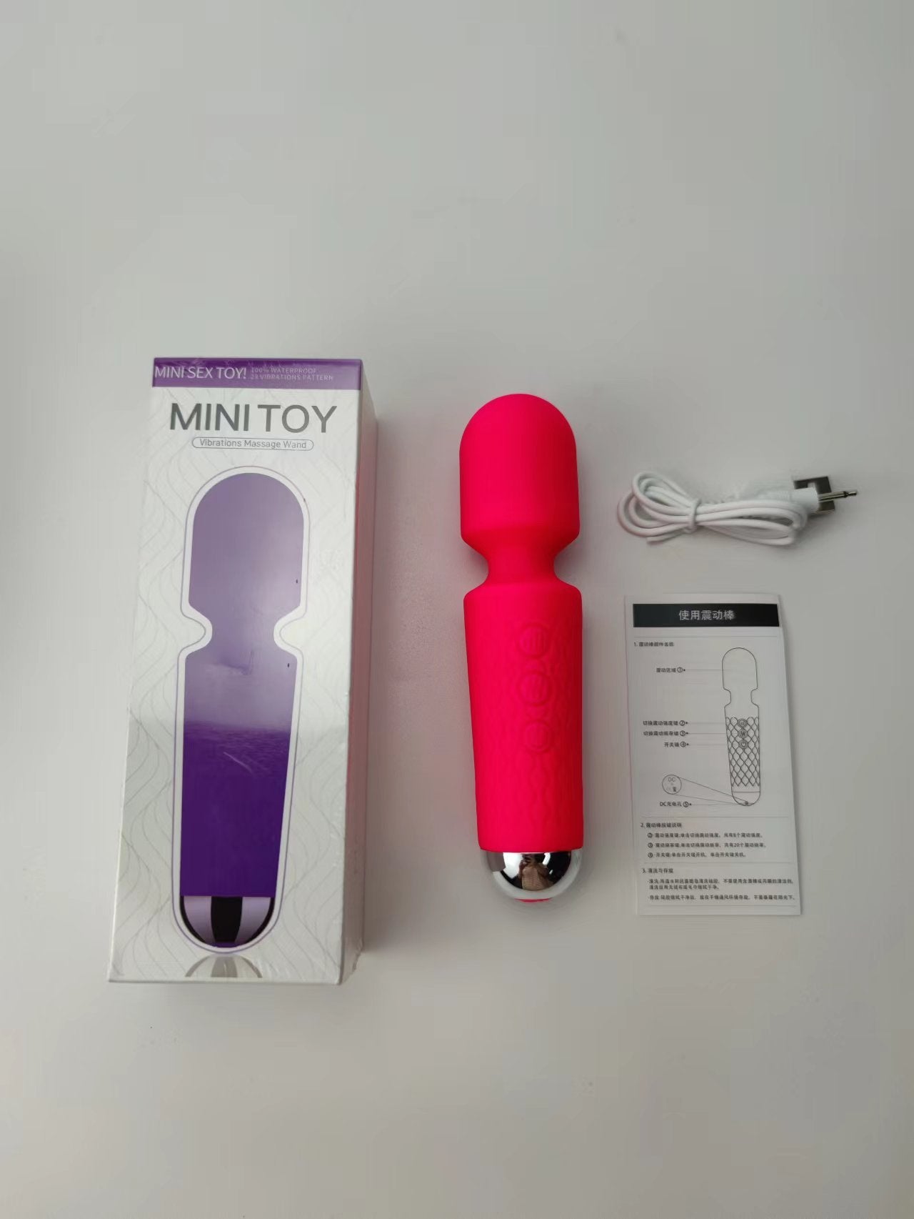 Dive deep into the world of pleasure with this sultry purple mini vibrator, elegantly showcased beside its box and a USB charger. The packaging tempts with a glimpse into the thrilling vibrations this compact sex toy promises, designed for discreet yet powerful encounters. Perfect for those secret, wild adventures anytime, anywhere.