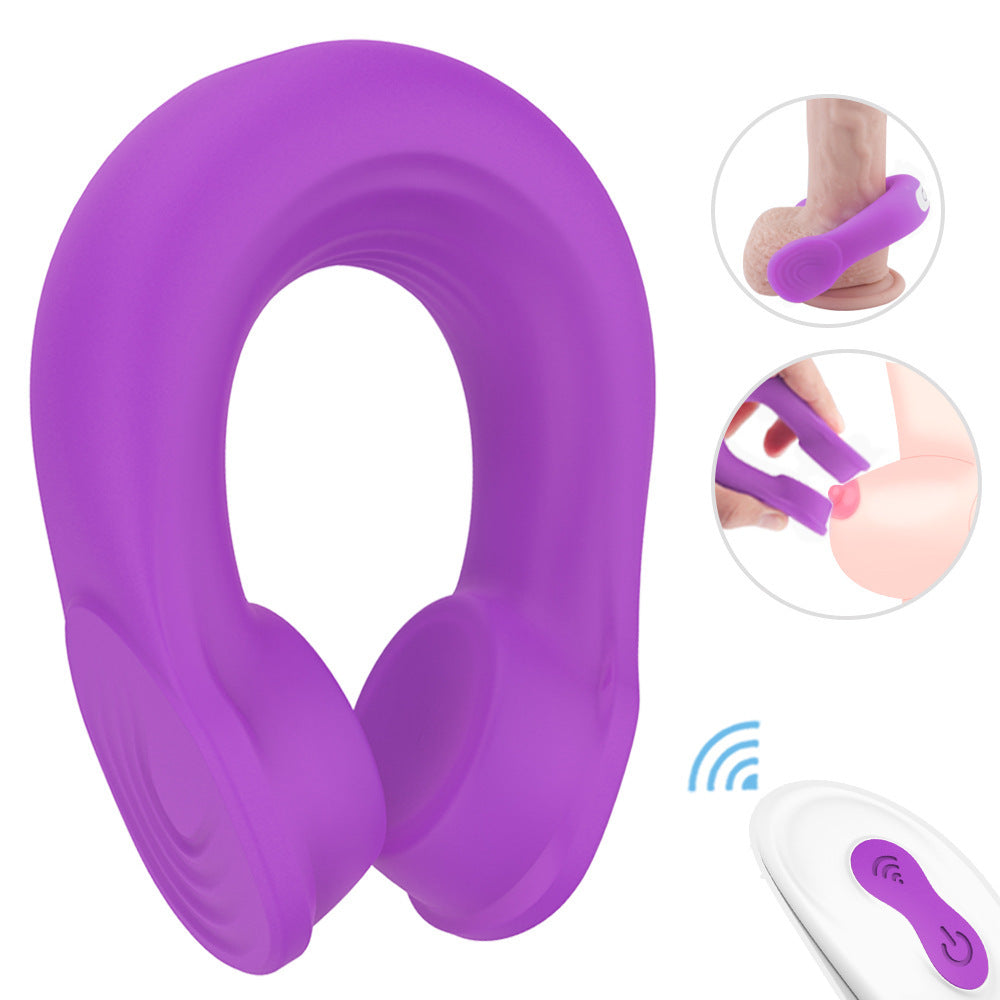 Headset Shape Cock Ring Vibration – Remote Control Silicone Precision Ring