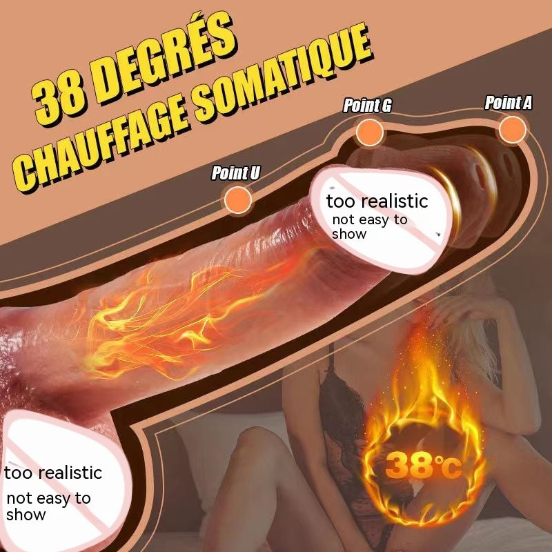 Electric Heating Female Daily Necessity – Liquid Silicone Simulated Penis