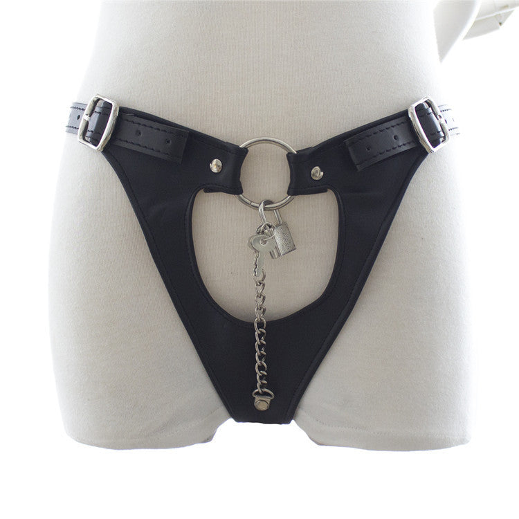 Erotic Patent Leather Bondage Panties - Perfect Fit for Every Body
