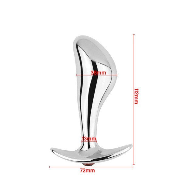 Premium Metal Anal Plug and G-Spot Dildo - Multi-Size Butt Masturbator