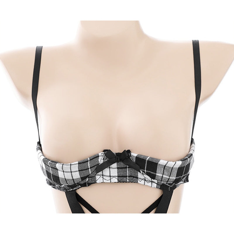 Classic Japanese Schoolgirl One-Piece Uniform Set - Pleated Skirt with Stockings