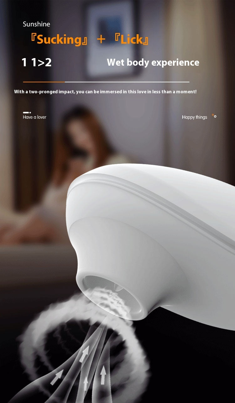 Women's Rechargeable Silicone Vibrating Toy - White