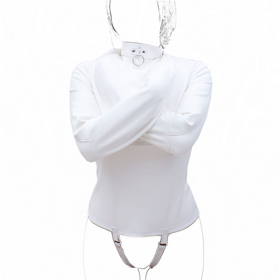 Adjustable Straitjacket Body Harness – Leather BDSM Restraints in Multiple Colors