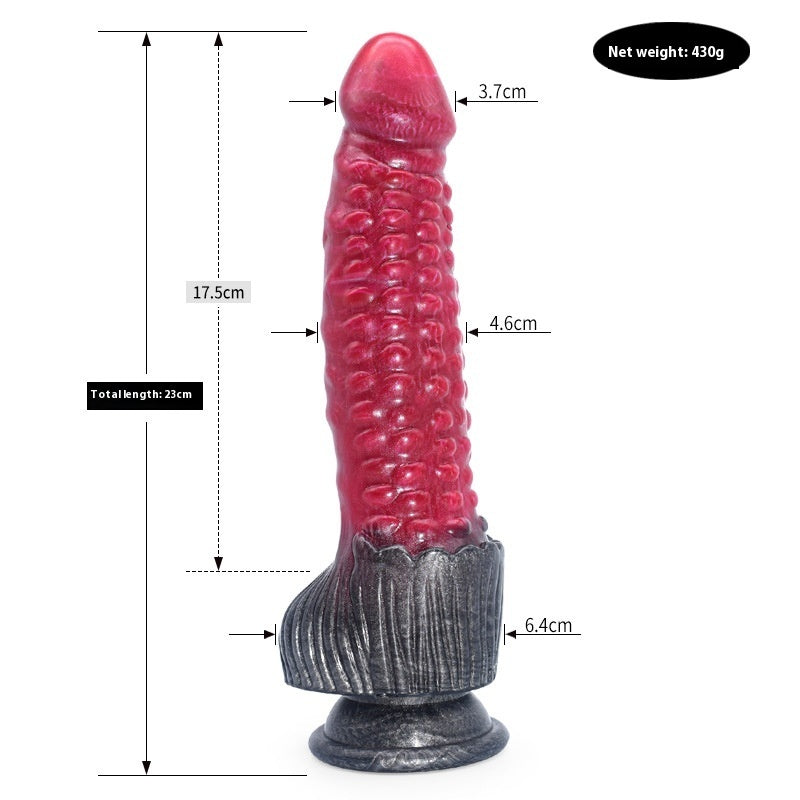 Irregular Colored Dildo & Anal Plug – Animal-Inspired Silicone Masturbator
