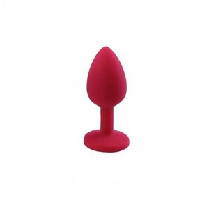Silicone Anal Plug Set with Colorful Diamond Base - Variety of Sizes and Colors