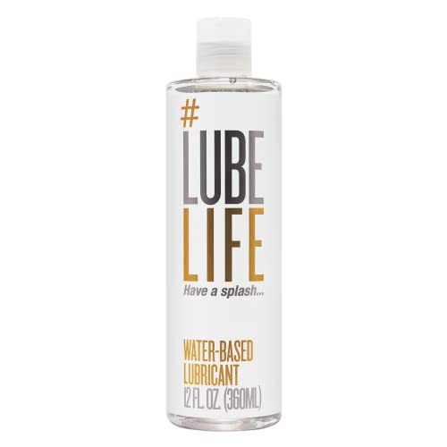 Lube Life Water-Based Personal Lubricant, Lube for Men, Women and Couples, Non-Staining, 8 Fl Oz