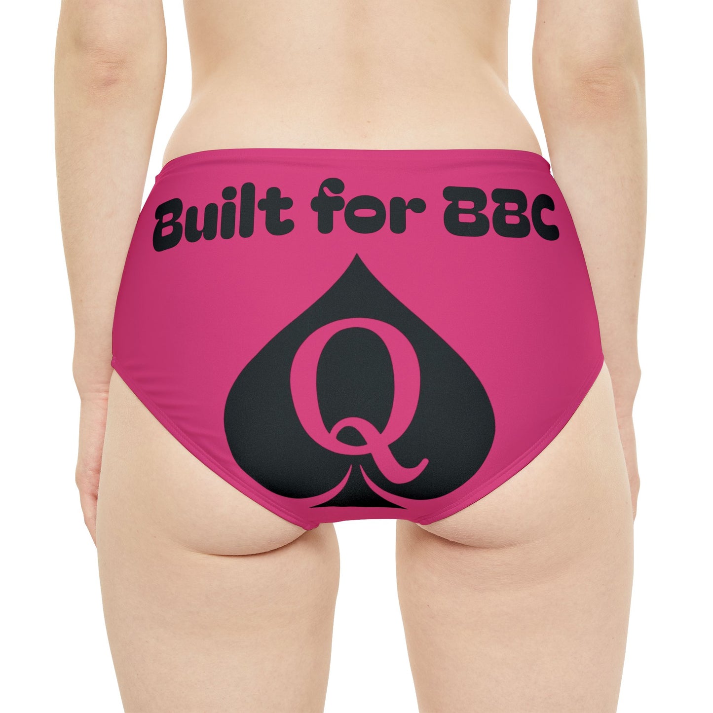 Built for BBC Pink and White Bikini Panties for Queen of Spades