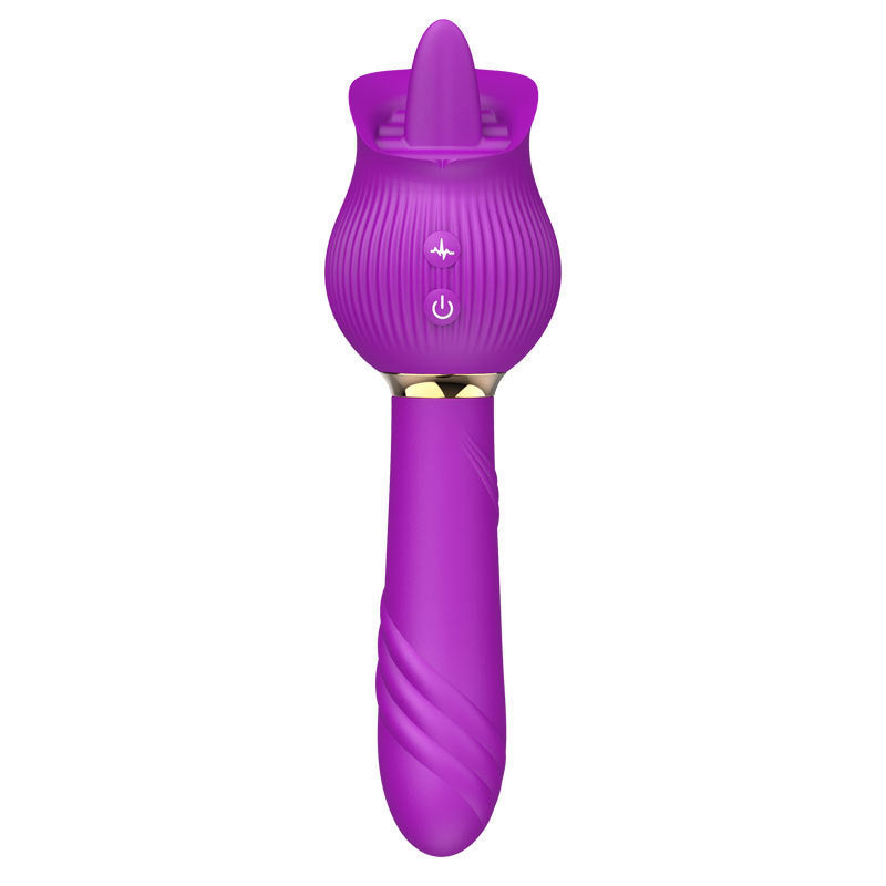 Rose Suction Telescopic Vibrator – Multi-Function Pleasure for Women