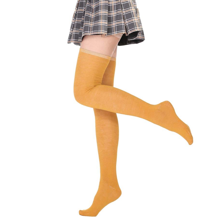 All-Match Women's Dance Pantyhose - Overknee Long Boot Socks with Stripes in Multiple Colors