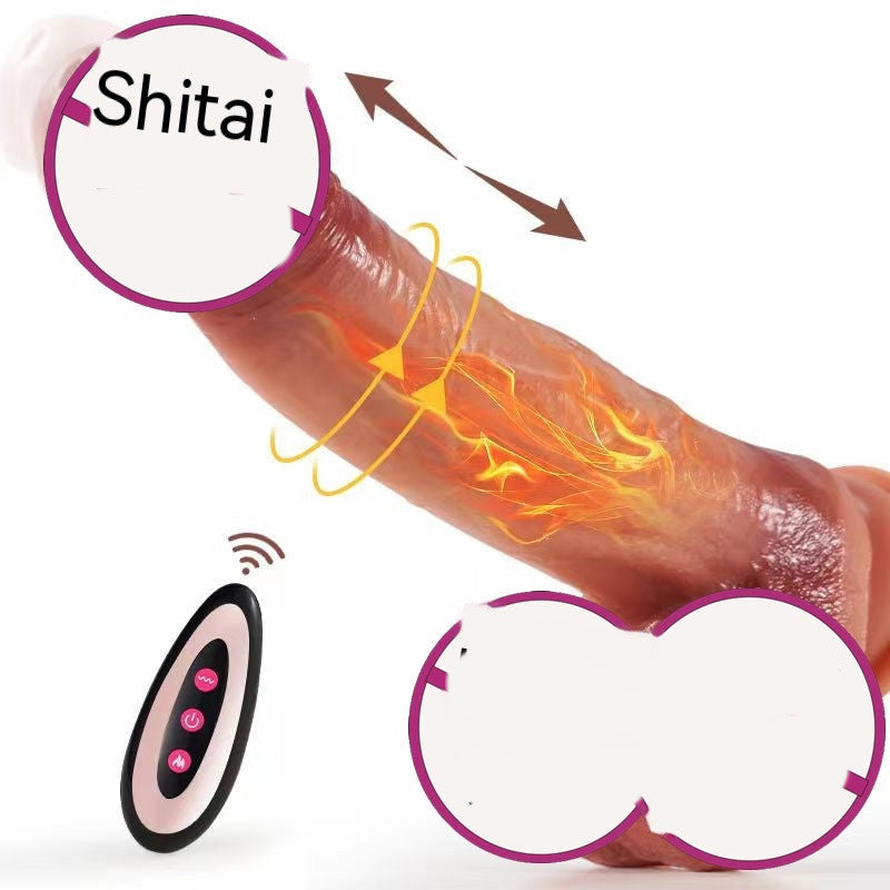 Electric Heating Female Daily Necessity – Liquid Silicone Simulated Penis