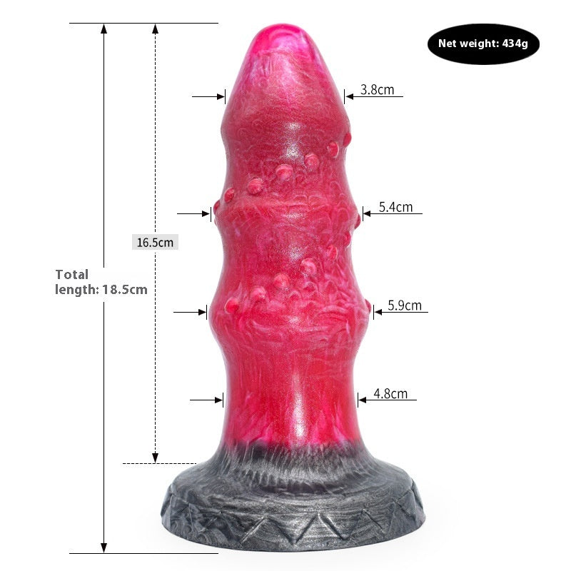 Irregular Colored Dildo & Anal Plug – Animal-Inspired Silicone Masturbator