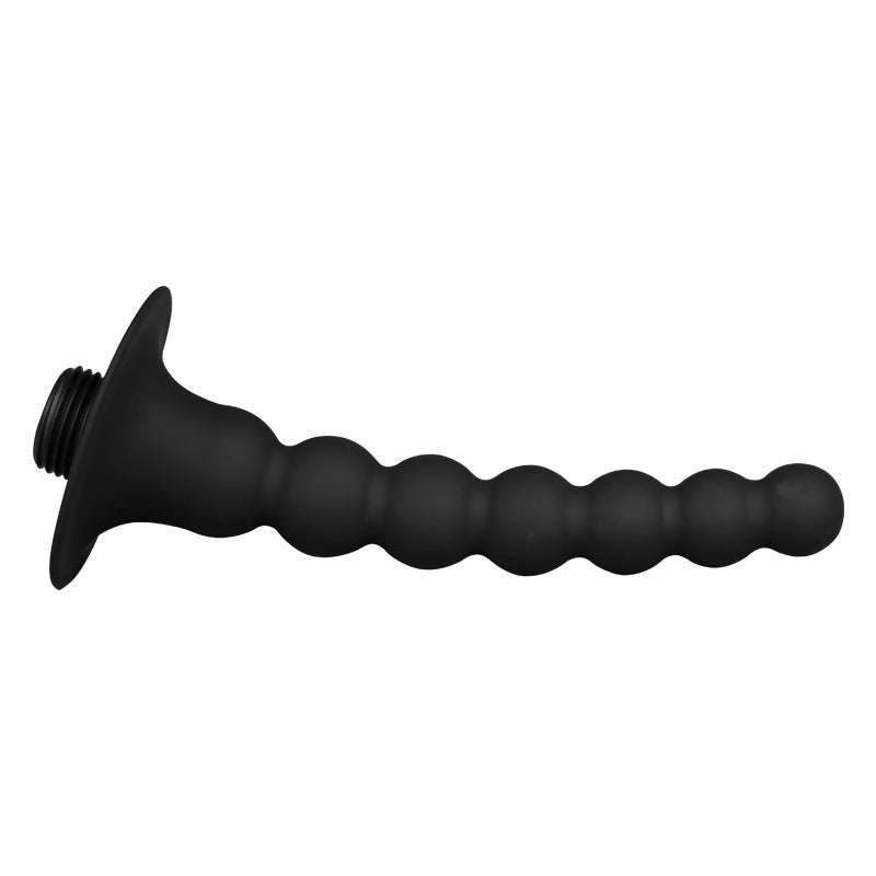 Dual-Use Silicone Cleanser for Vagina and Anus – Black Enema for Adults