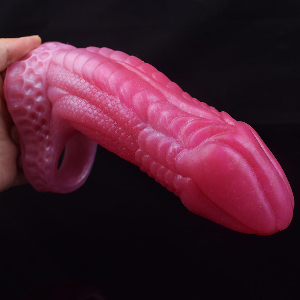 Men’s Lengthened Liquid Silicone Penis Sleeve – Enhancer for Extended Pleasure
