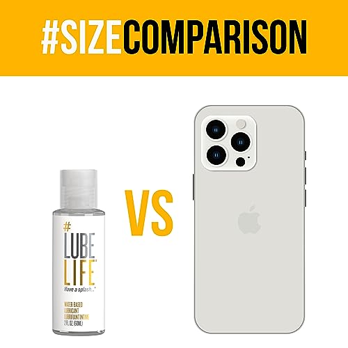 Lube Life Water-Based Personal Lubricant, Lube for Men, Women and Couples, Non-Staining, 8 Fl Oz