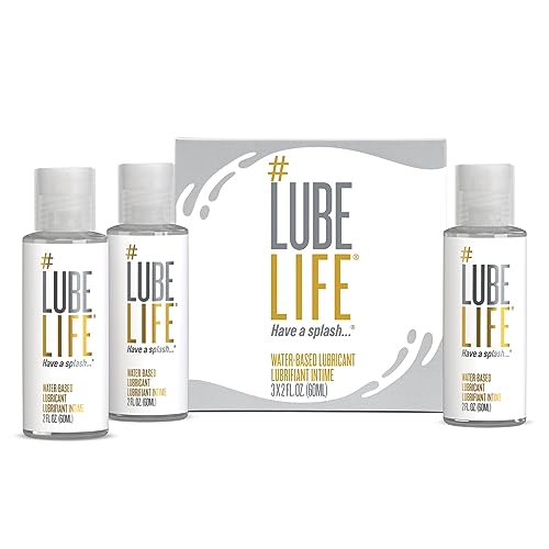 Lube Life Water-Based Personal Lubricant, Lube for Men, Women and Couples, Non-Staining, 8 Fl Oz