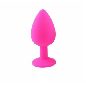 Silicone Anal Plug Set with Colorful Diamond Base - Variety of Sizes and Colors