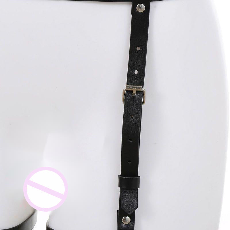 Bondage BDSM Harness Set for Women – Erotic PU Leather Lingerie with Adjustable Straps