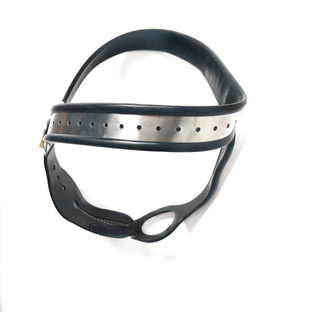 Heart-Shaped Stainless Steel Women's Chastity Belt – Adjustable T-Style, Secure Fit