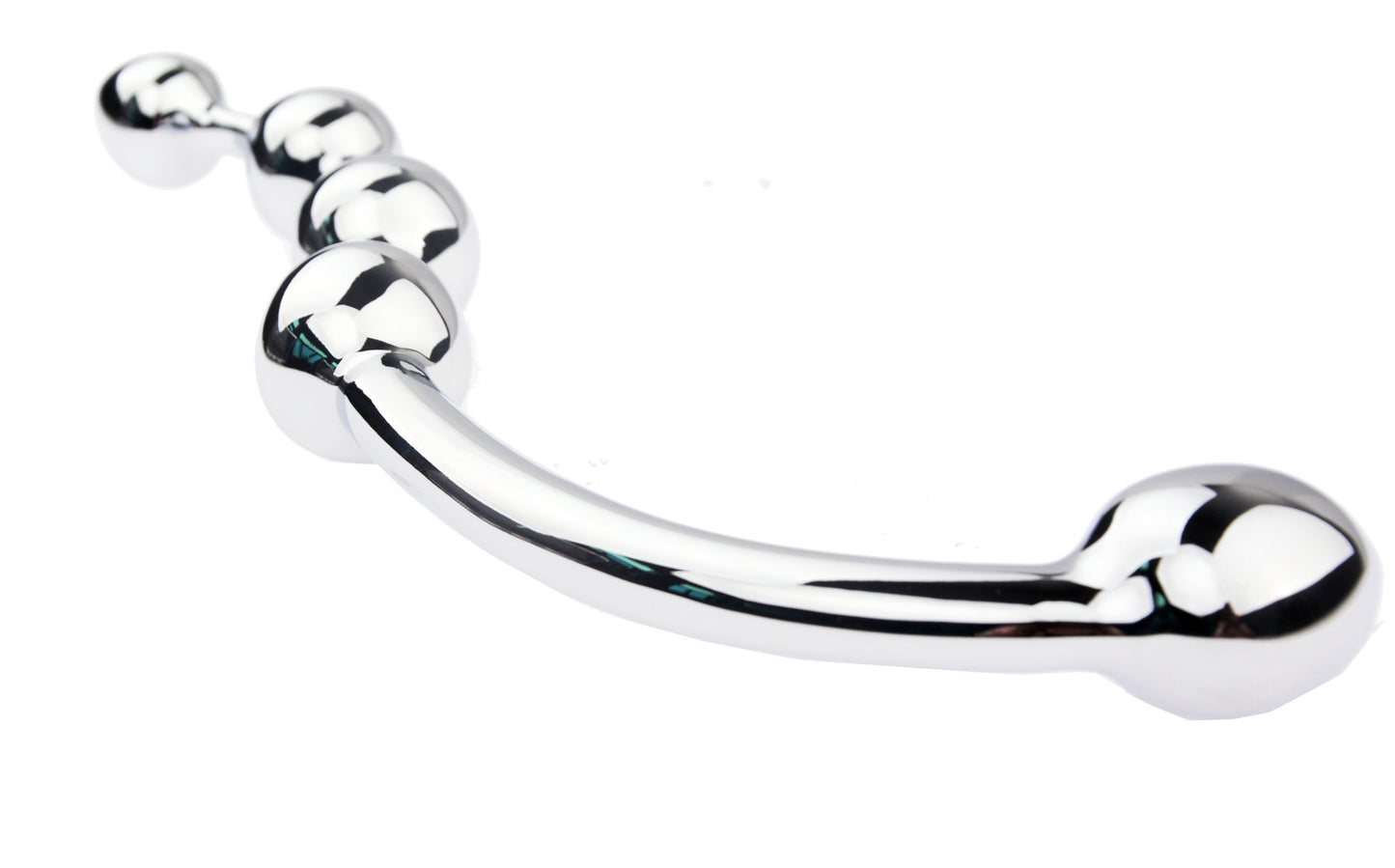 4-Piece Metal Pull Bead Anal Plug – Silver & Gold Options